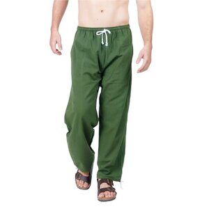 Candy Husky Olive Green Elastic Drawstring Waist Men's S Jogger Lounge  Pants